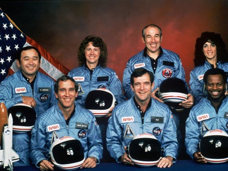 De bemanning van de Challenger