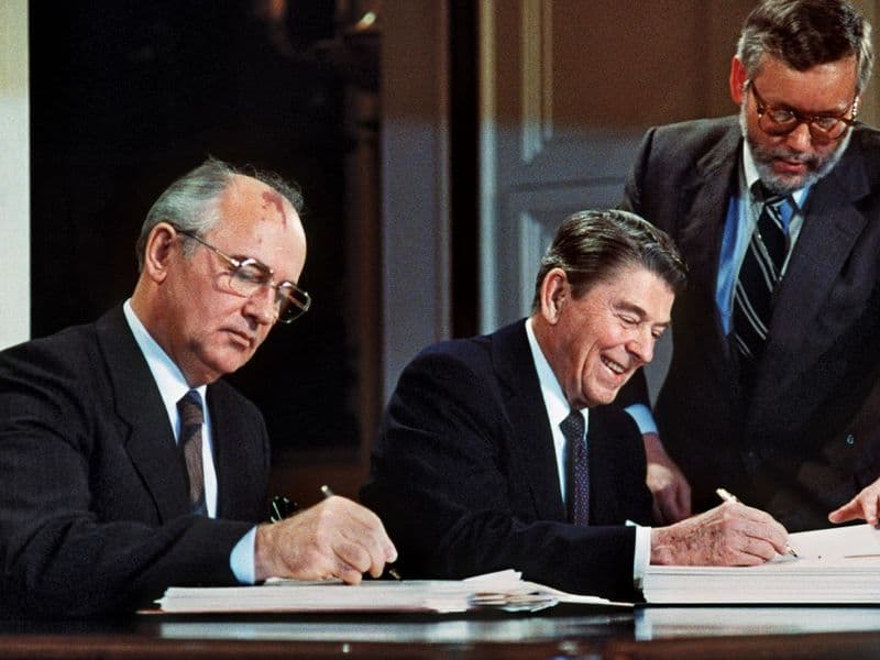 Reagan en Gorbatsjov