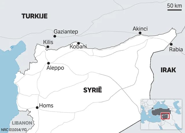 Turkse grens met Syrië