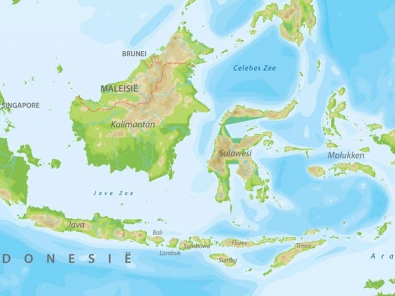Kaart van Indonesië
