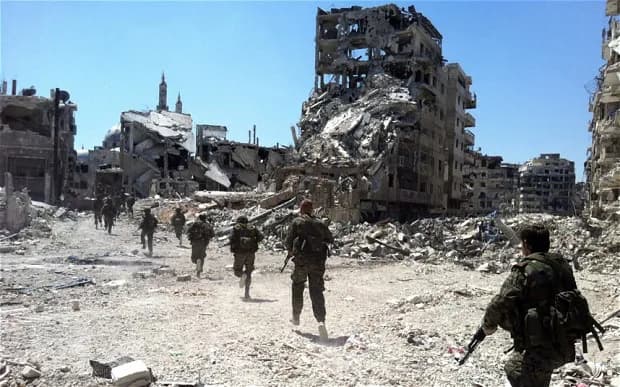 In Syrië zijn de protesten uitgemond in een bloedige burgeroorlog