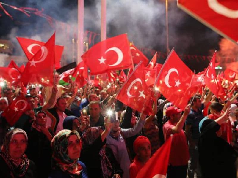 Het Turkse volk verenigt zich