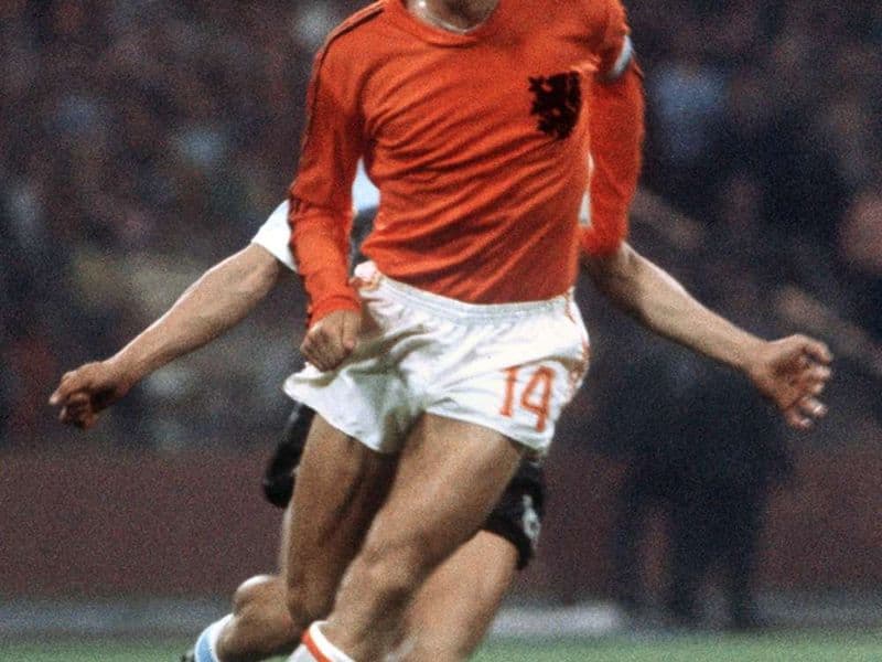Cruijff tijdens WK-finale 1974