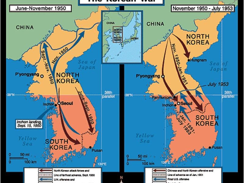 Het conflict tussen Noord- en Zuid-Korea