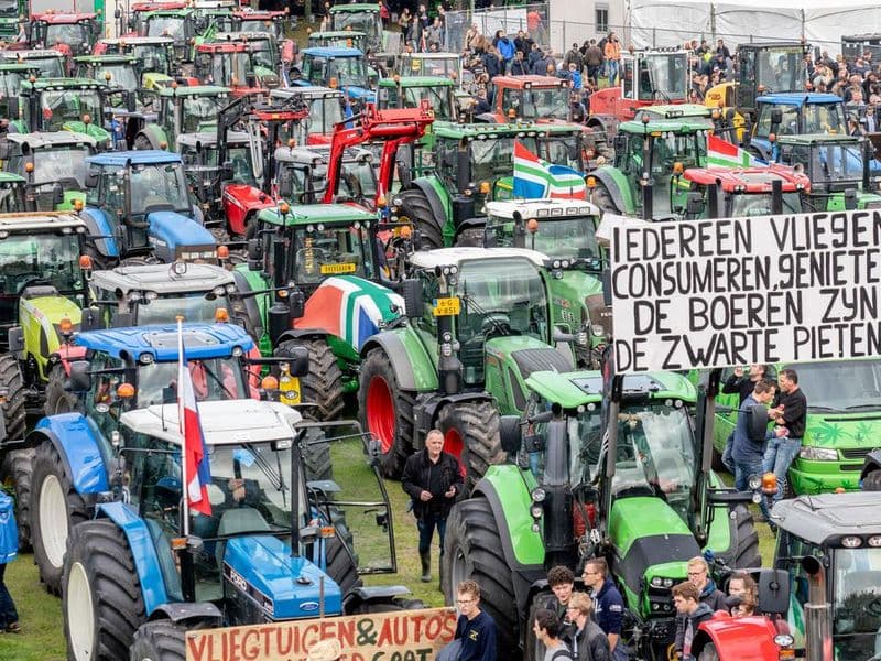 Boerenprotest op het Malieveld in Den Haag