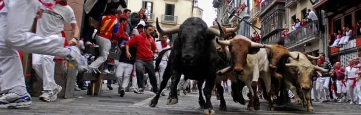 Stierenrennen in Pamplona