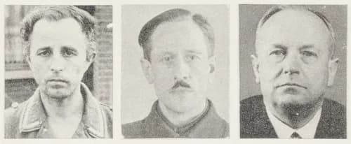 De Drie van Breda: vanaf links Joseph Johann Kotälla, Ferdinand Hugo Aus der Fünten en Franz Fischer