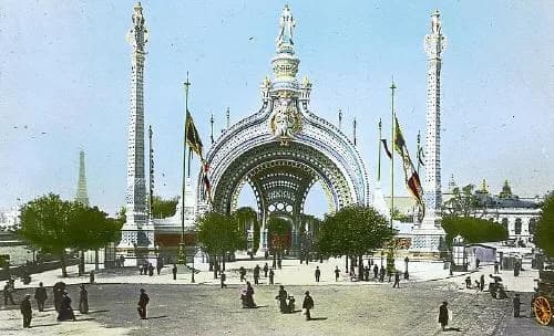 Ingang Wereldtentoonstelling Parijs 1900