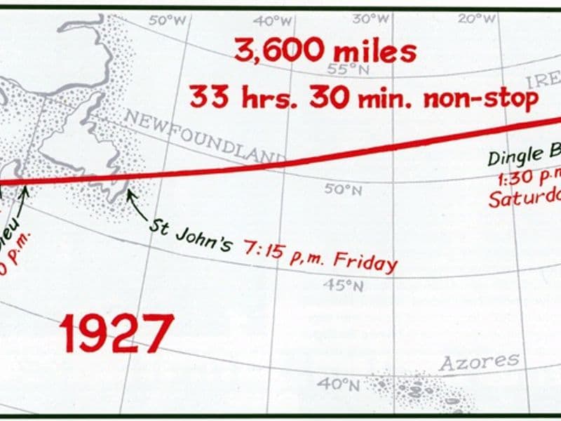 Lindberghs route