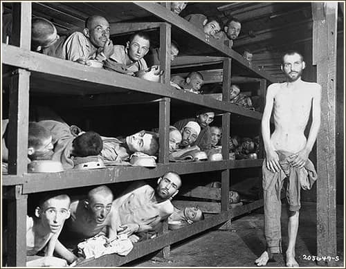 Mannenbarak in Buchenwald