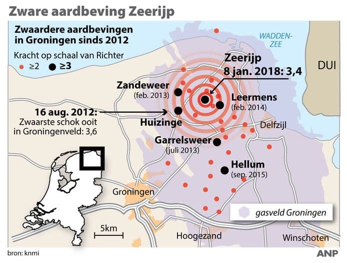 Aardbevingen Groningen